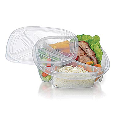 Pote Monterey Com 3 Divisorias Transparente 1,1L