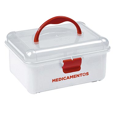 Frasqueira Medicamentos Branca 1,4L