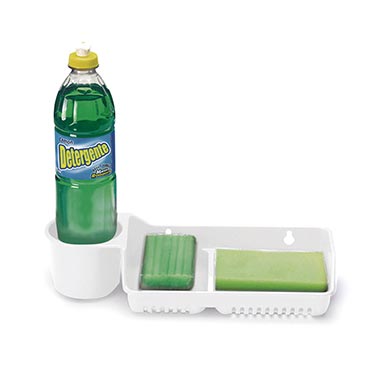 Porta Detergente 3 Em 1 Branco
