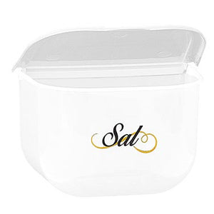 Saleiro Transparente E Branco