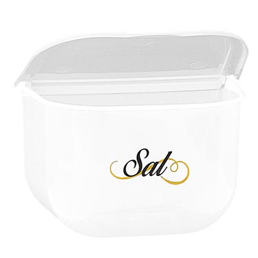 Saleiro Transparente E Branco