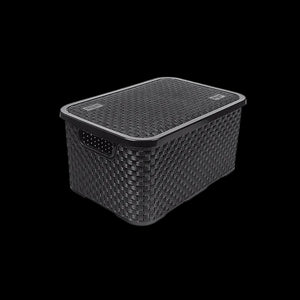 Caixa Organizadora Rattan com Tampa