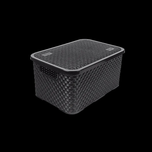 Caixa Organizadora Rattan com Tampa