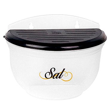 Saleiro Rubi Transparente E Preto 1 Kg