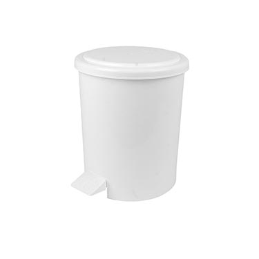 Lixeira Com Pedal Branca 7L