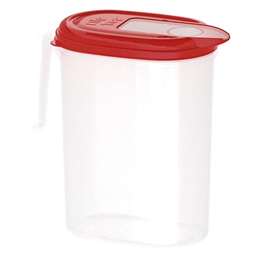 Jarra Com Tampa Flip Top Vermelho 2L