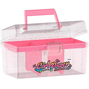 Frasqueira Cristal Com Divisorias Rosa 1,5L