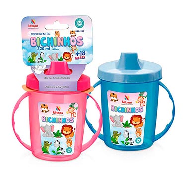 Copo Infantil Com Alca Sortido 320Ml
