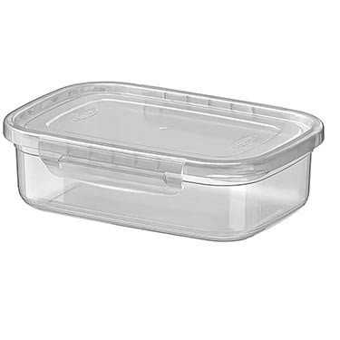 Pote Raso Com Travas Transparente 2,3L