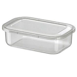 Pote Alto Retangular Transparente 4,6L