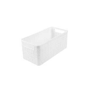 Cesto Alongado Juta Branco3,7L
