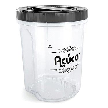 Pote Acucar Acoplado Com Rosca 2L