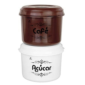 Kit Pote Cafe E Acucar