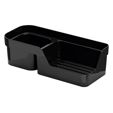 Porta Detergente E Esponja Flat Preto