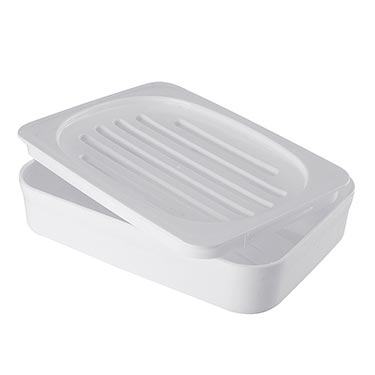 Saboneteira Com Tela Flat Branco