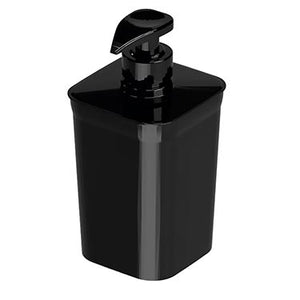 Porta Sabao Liquido Flat Preto 500Ml