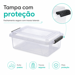 Caixa Organizadora Transparente NitronBox 6L